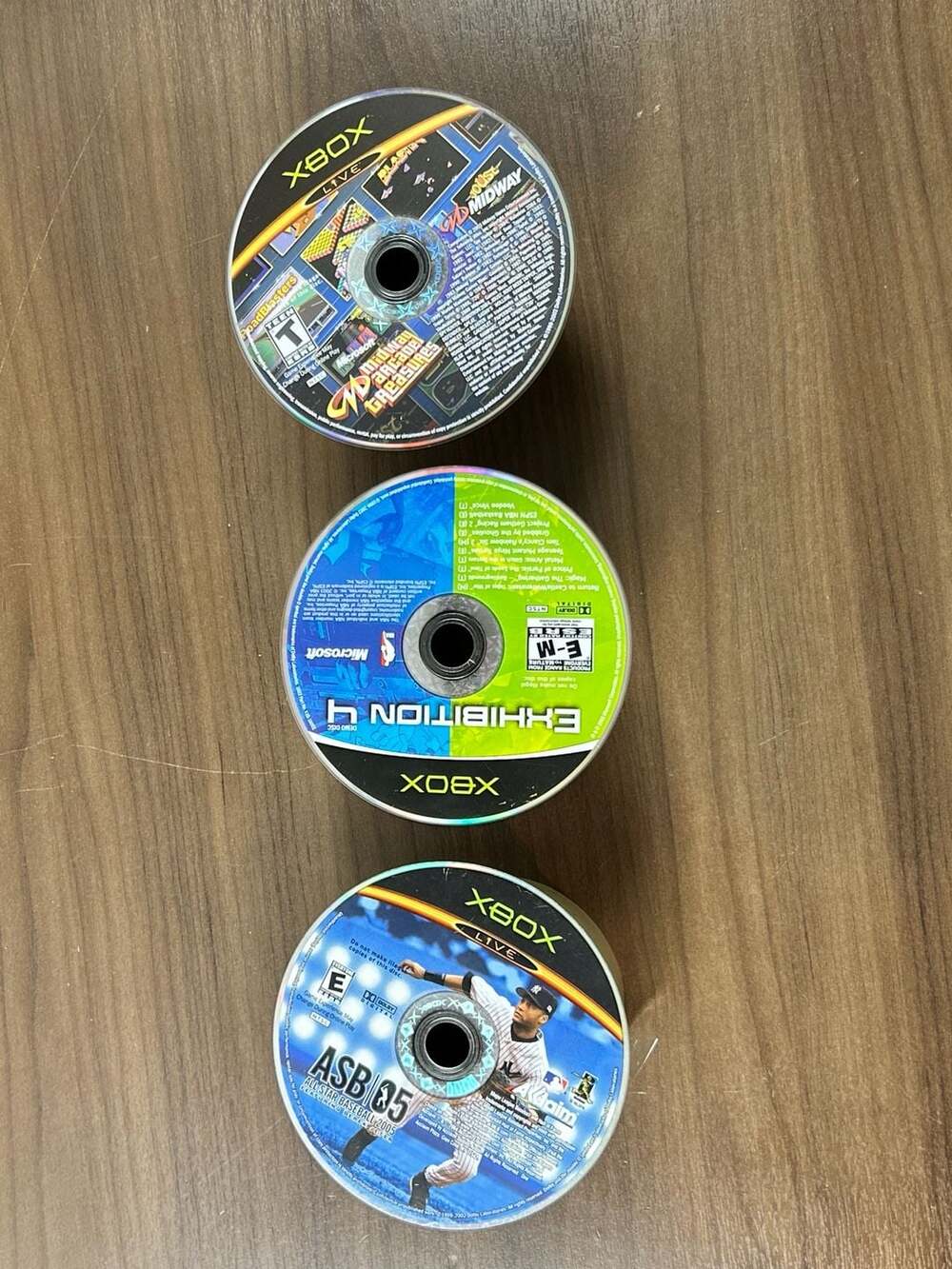 Xbox Lot 3 Discs Midway Arcade Treasures All Star Baseball 2005 Exhibition 4